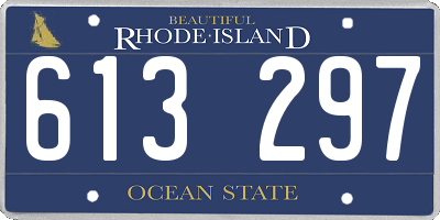 RI license plate 613297