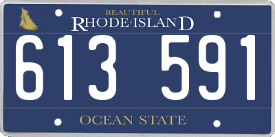 RI license plate 613591