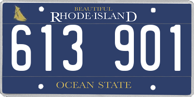 RI license plate 613901