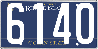 RI license plate 6140