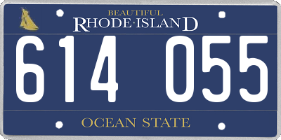 RI license plate 614055