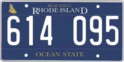 RI license plate 614095