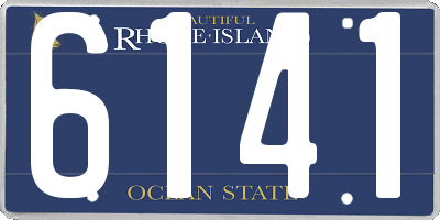 RI license plate 6141