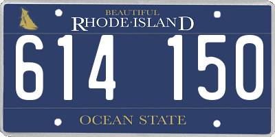 RI license plate 614150