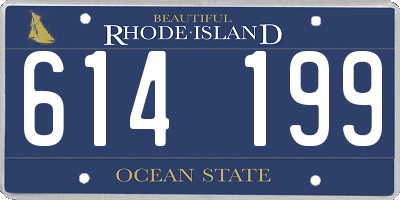 RI license plate 614199