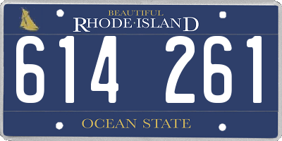 RI license plate 614261