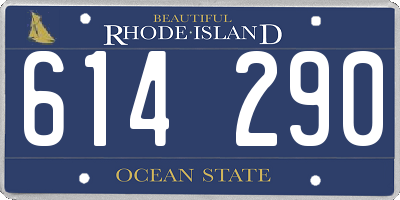 RI license plate 614290