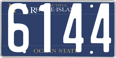 RI license plate 6144