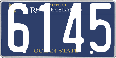RI license plate 6145