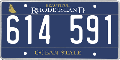 RI license plate 614591