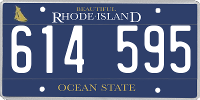 RI license plate 614595