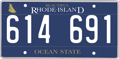 RI license plate 614691