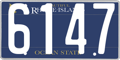 RI license plate 6147