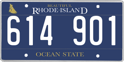 RI license plate 614901