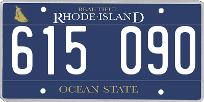 RI license plate 615090