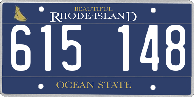 RI license plate 615148