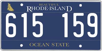 RI license plate 615159
