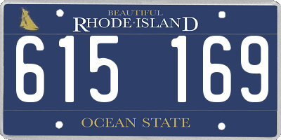 RI license plate 615169