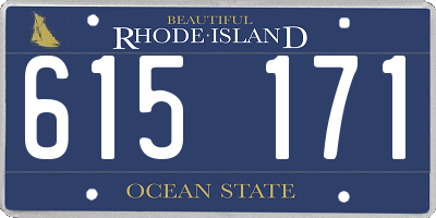 RI license plate 615171