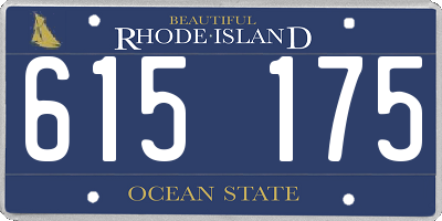 RI license plate 615175