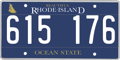 RI license plate 615176
