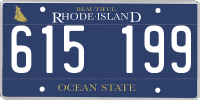 RI license plate 615199