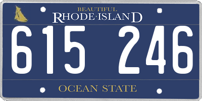 RI license plate 615246