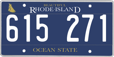RI license plate 615271