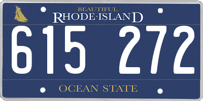 RI license plate 615272