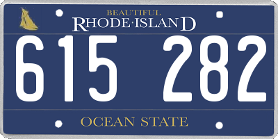 RI license plate 615282