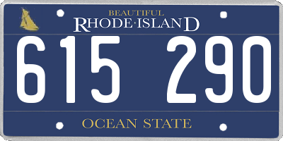 RI license plate 615290