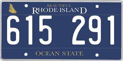 RI license plate 615291