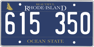 RI license plate 615350