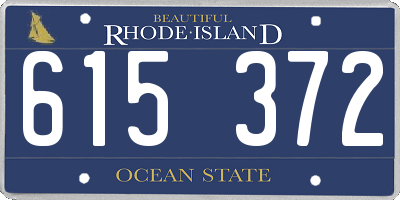 RI license plate 615372