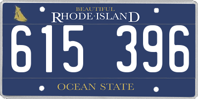RI license plate 615396
