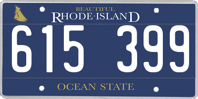 RI license plate 615399