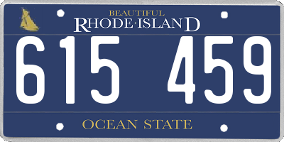 RI license plate 615459