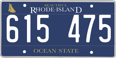 RI license plate 615475