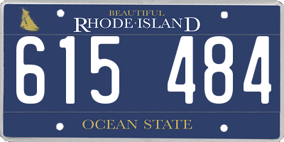 RI license plate 615484