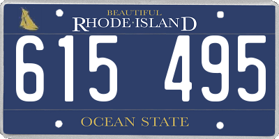 RI license plate 615495