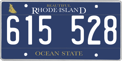 RI license plate 615528
