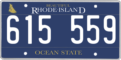 RI license plate 615559