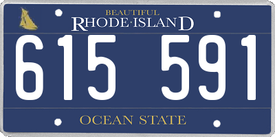 RI license plate 615591