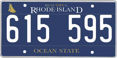 RI license plate 615595