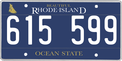 RI license plate 615599