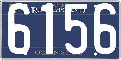 RI license plate 6156