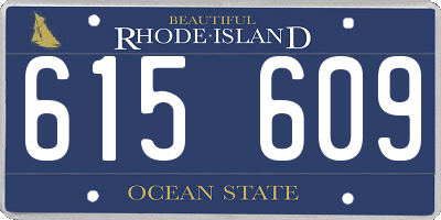 RI license plate 615609