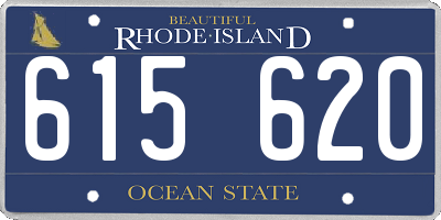 RI license plate 615620