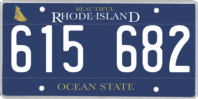 RI license plate 615682