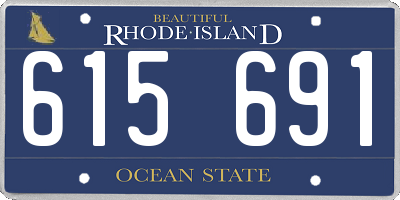 RI license plate 615691